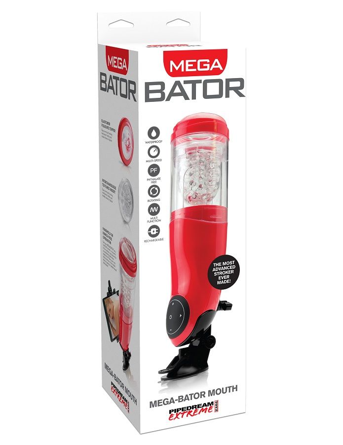 Мастурбатор EXTREME TOYZ Mega Bator с въртене и вибрации