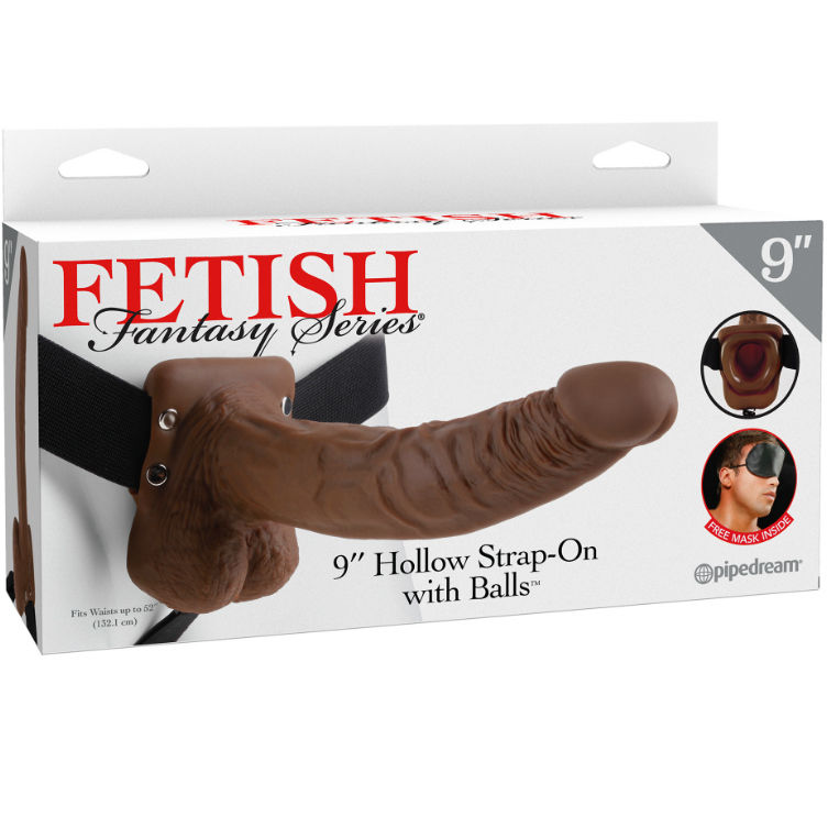 Fetish Fantasy Series 9 страпон дилдо с кухо тяло, кафяво