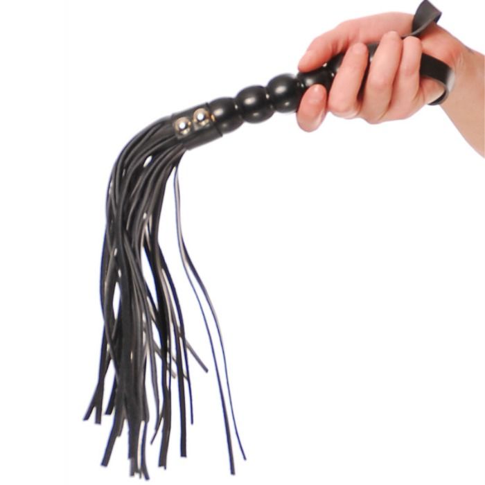 Камшик Fetish Fantasy Series Cat o’-Nine Tails с дръжка от дървени мъниста