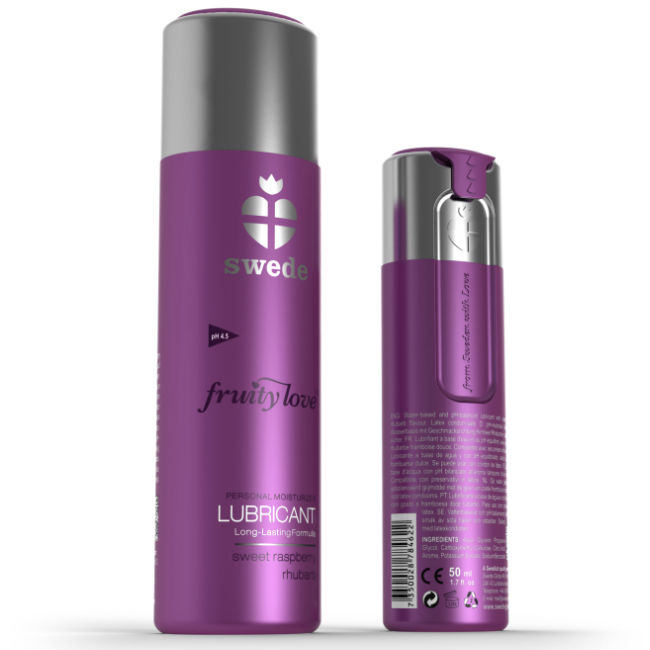 Swede Fruity Love лубрикант с вкус на малина и ревен, 50 ml