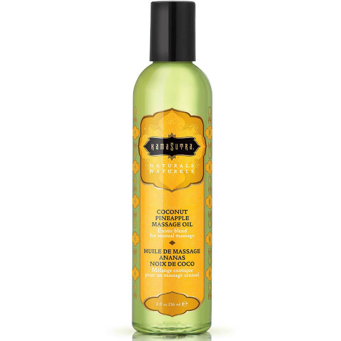 Масажно олио Kama Sutra Naturals с аромат Пиня колада, 236 мл