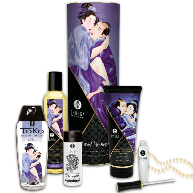 SHUNGA Carnal Pleasures Collection Kit с масажно олио