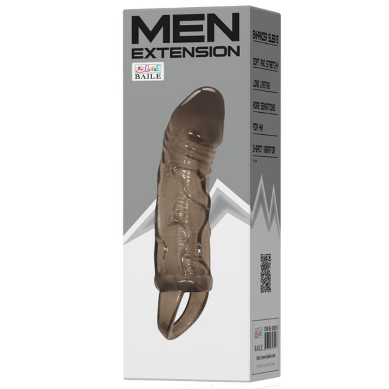 Пенис ръкав BAILE FOR HIM с лента за тестисите, 13,5 cm
