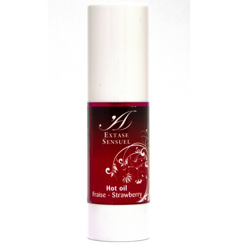 Затоплящо масажно олио Extase Sensual с вкус на ягода, 30 ml