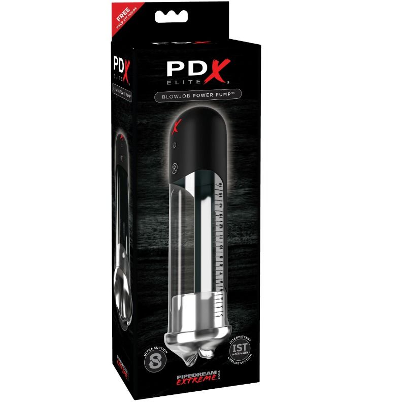 PDX Elite Blowjob Power Pump с подвижна приставка