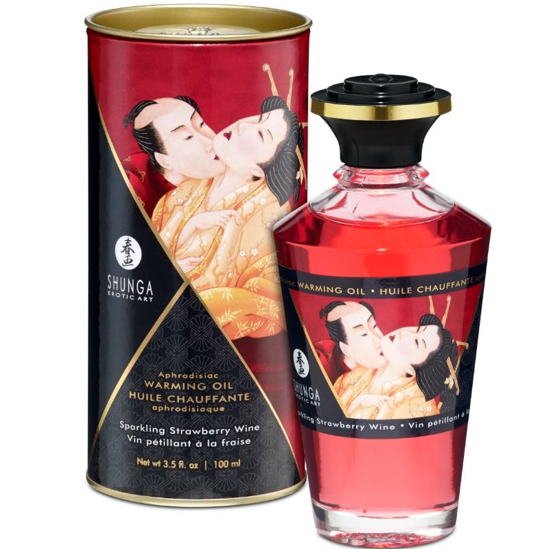 Масажно олио Shunga с ягоди и кава, 100 ml