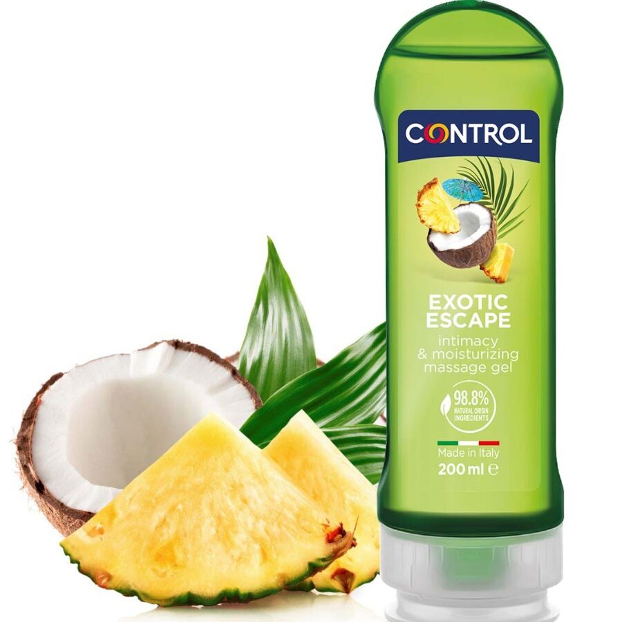 Control Exotic масажен гел 2 в 1, 200 ml