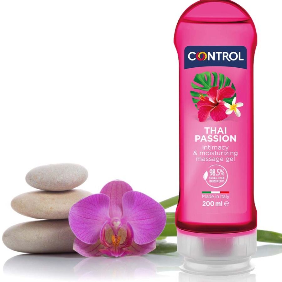 Масажен гел Control Thai Passion 2 в 1, 200 ml