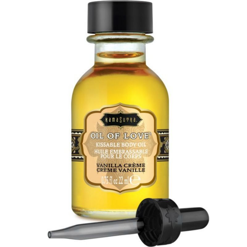 KamaSutra Oil of Love масло за целувки с вкус на ванилия, 22 ml