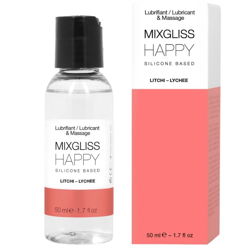 Лубрикант Mixgliss Happy с вкус на личи, 50 ml