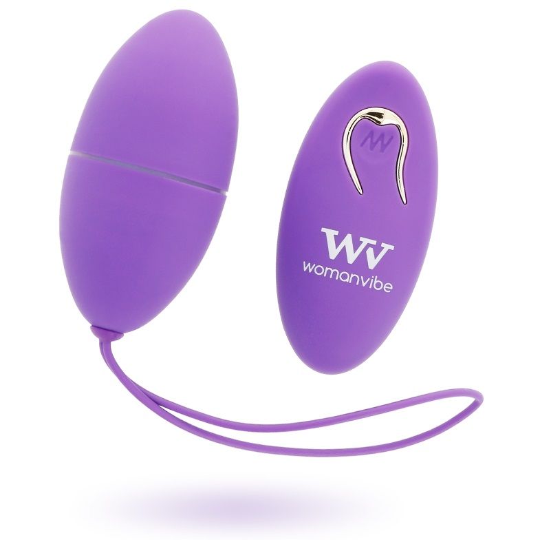 Вибриращо яйце Womanvibe Alsan с дистанционно управление, лилаво