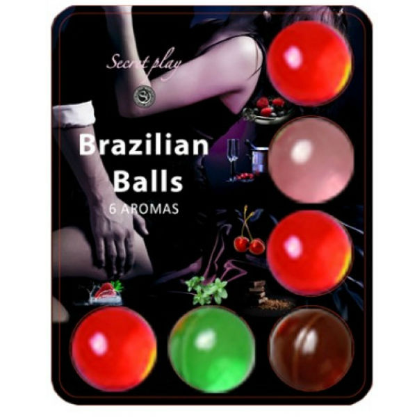 Secretplay Hot Balls: 6 ароматни топчета Brazilian Balls