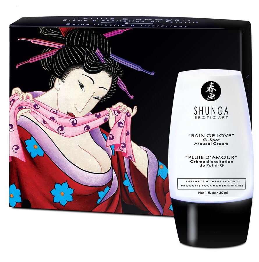 SHUNGA Rain of Love крем за стимулация на G точката с упътване, 30 ml