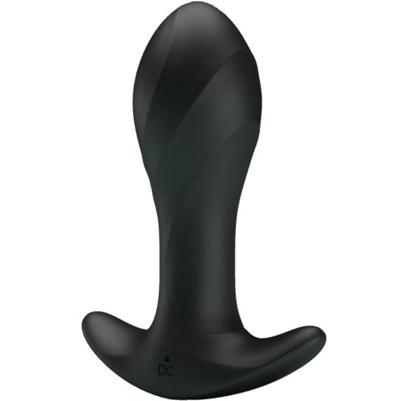 Pretty Love Black анален вибратор от силикон с 12 режима на вибрация