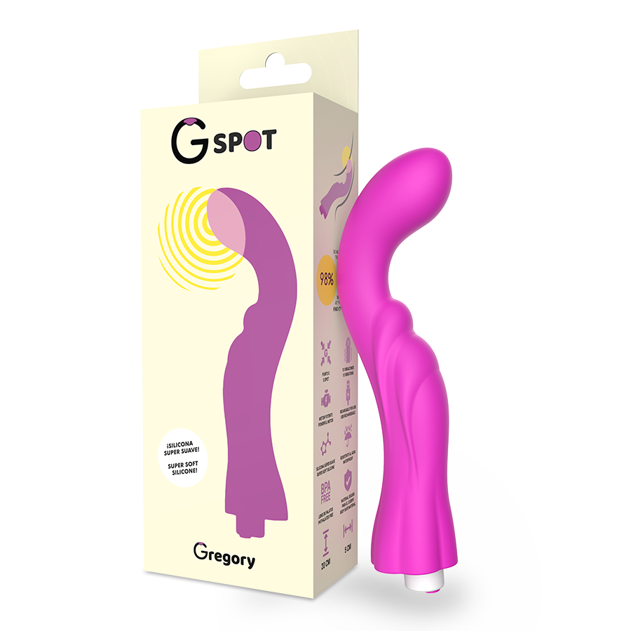 G-SPOT Gregory вибратор за G точката, виолетов