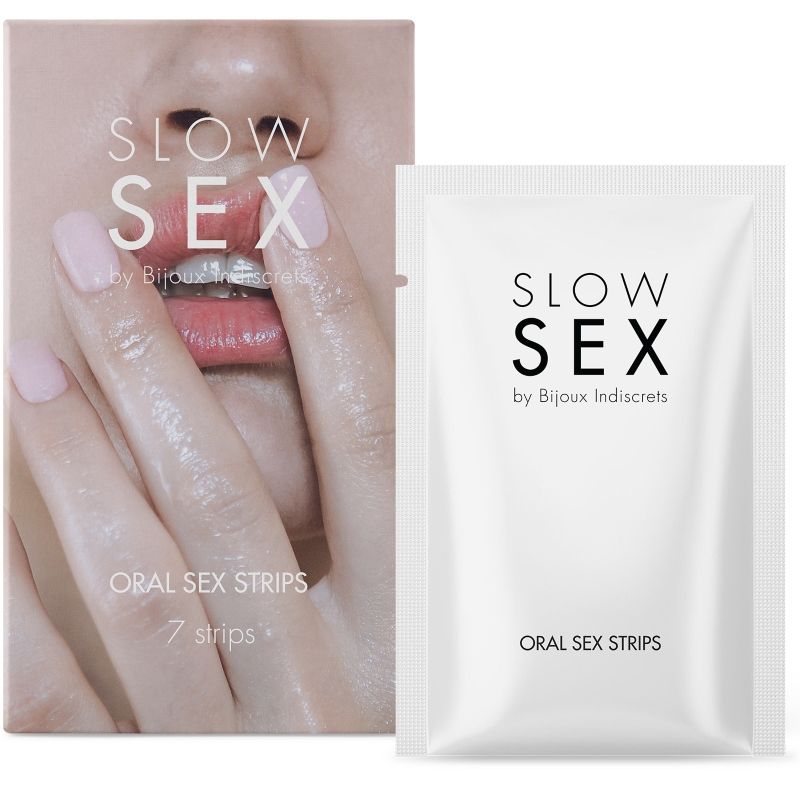 Орални ленти Bijoux Indiscrets Slow Sex с вкус на мента, 7 броя