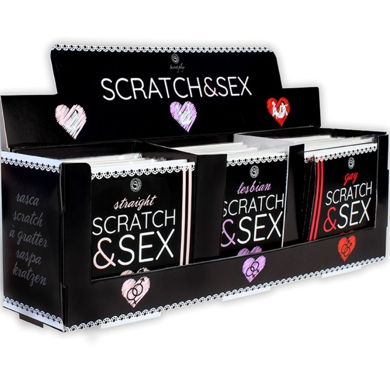 SECRETPLAY Scratch & Sex еротична игра, дисплей с 36 игри