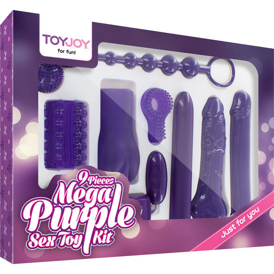 TOYJOY Mega Purple комплект секс играчки с 9 части
