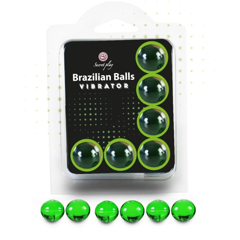SECRETPLAY Brazilian Balls, комплект от 6 разтворими масажни топчета