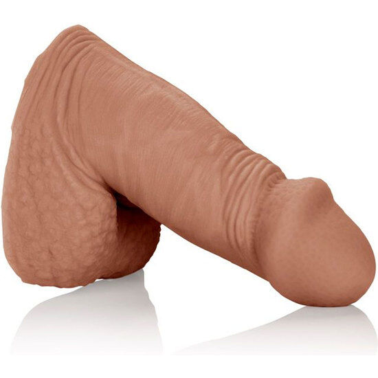 CalExotics Packing Penis, кафяв пакър от TPR, 12,75 см