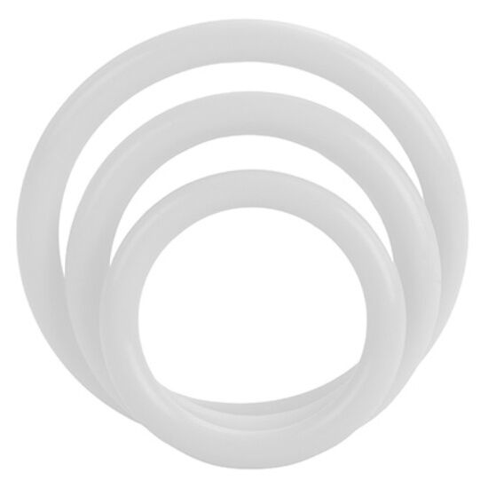 CalExotics Tri Rings Glow in the Dark: три гъвкави пръстена за пенис