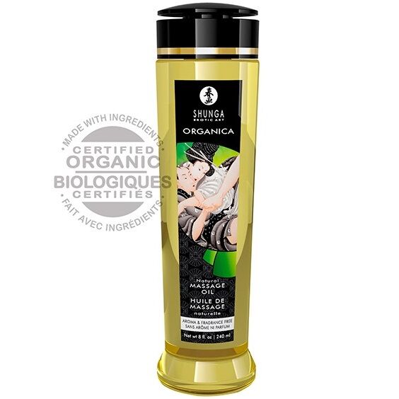 Shunga Натурално органично масажно олио, 240 ml