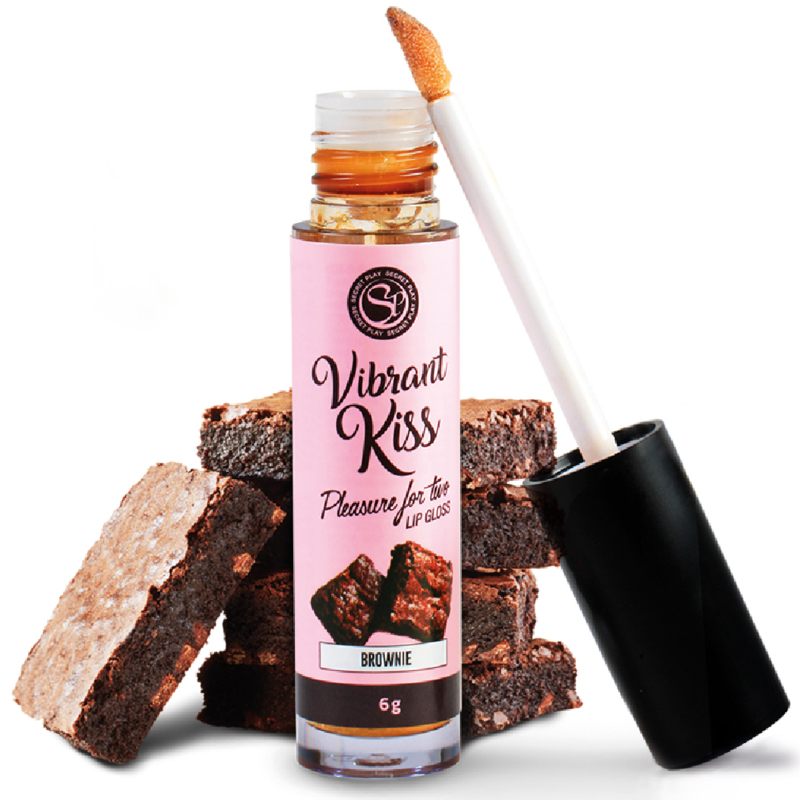 Secretplay Vibrant Kiss Brownie гланц за устни