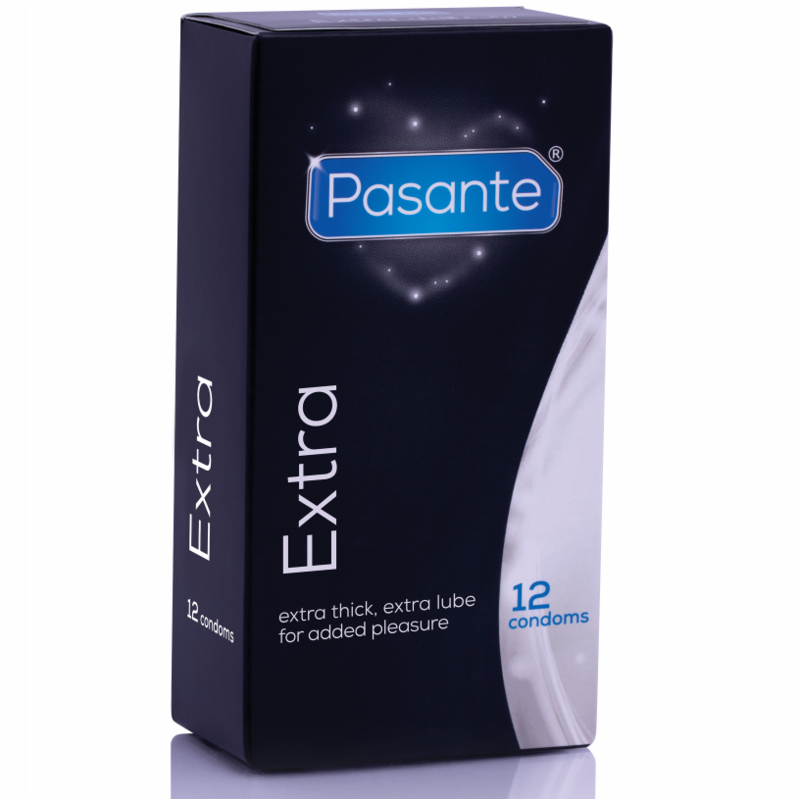 Презервативи Pasante Extra Thick, 12 броя