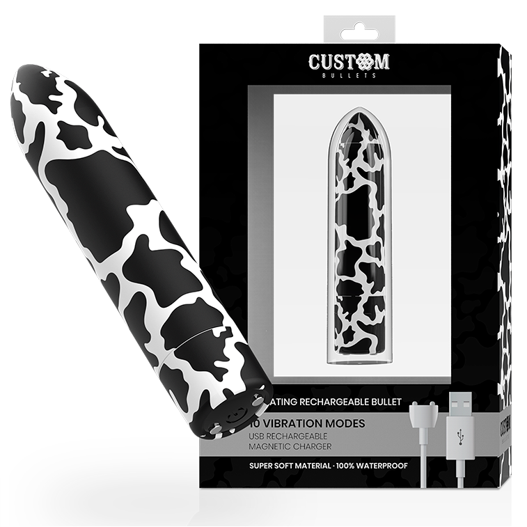 CUSTOM BULLETS Cow мини вибратор с 10 режима на вибрация