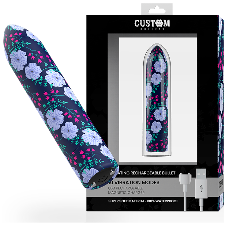 CUSTOM BULLETS Spring Magnetic Bullet мини вибратор