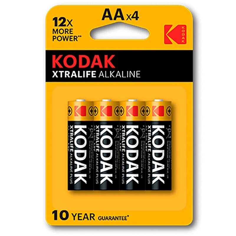Алкални батерии AA с дълъг живот за ежедневни уреди и електроника KODAK
