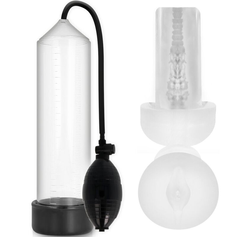 Прозрачна пенис помпа PUMP ADDICTED RX3 с Pleasure Sleeve