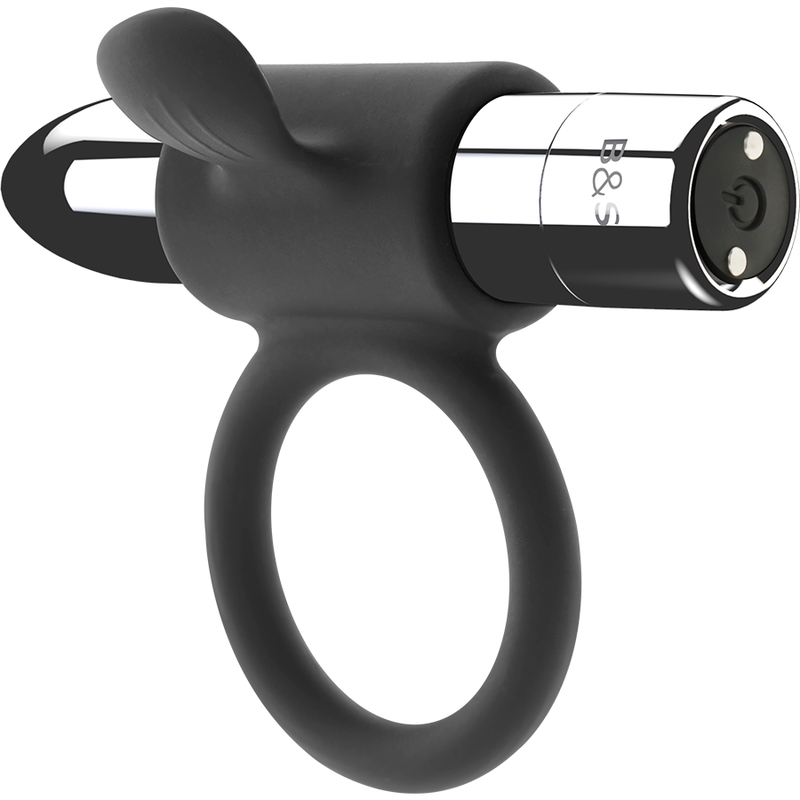 Силиконов вибриращ пръстен за двойки, с USB зареждане и водоустойчив BLACKSILVER
