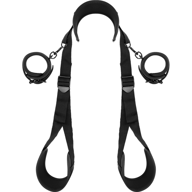Комплект белезници за китки FETISH SUBMISSIVE с каишки за краката