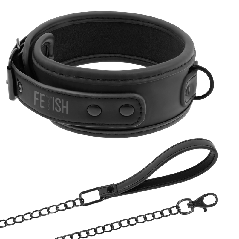 BDSM нашийник Fetish Submissive с верига и повод