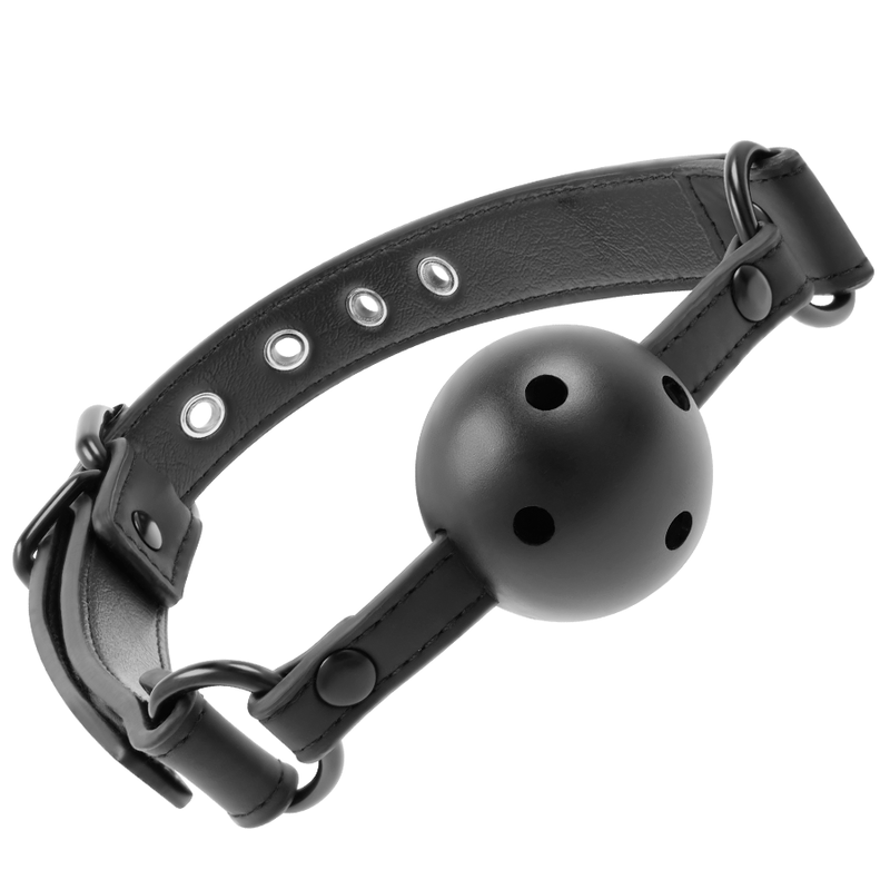 FETISH SUBMISSIVE запушалка за уста с отвори за дишане