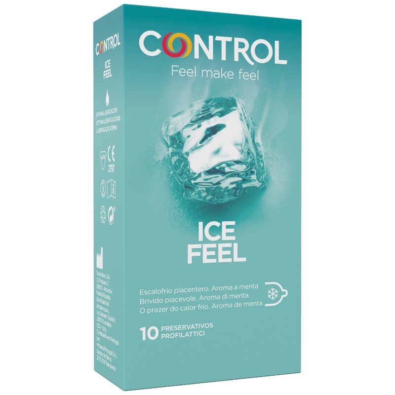 Презервативи Control Ice Feel с охлаждащ ефект, 10 броя