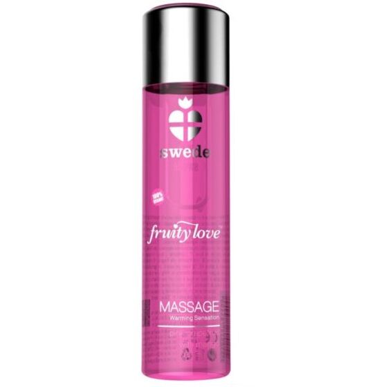 Масажно олио SWEDE Fruity Love със загряващ ефект, грейпфрут и манго, 60 ml