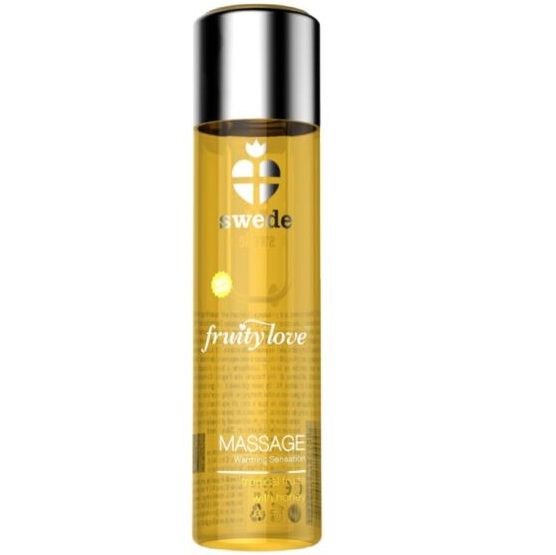 Масажно олио SWEDE Fruity Love със загряващ ефект, аромат на плодов мед, 60 ml
