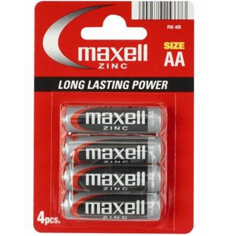 Алкални AA батерии с дълъг живот, идеални за устройства и играчки MAXELL