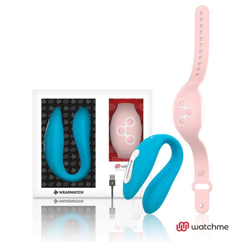 WEARWATCH Watchme Dual вибратор с дистанционно управление, индиго и розов