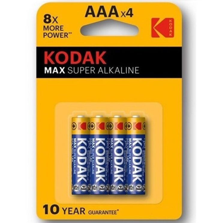 Алкални AAA батерии с дълъг живот за малки устройства KODAK